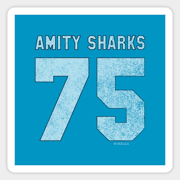 Amity Sharks 75 (faded) Magnet by GloopTrekker